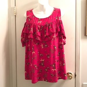 (18/20) Lane Bryant Plus Size Cold Shoulder Top